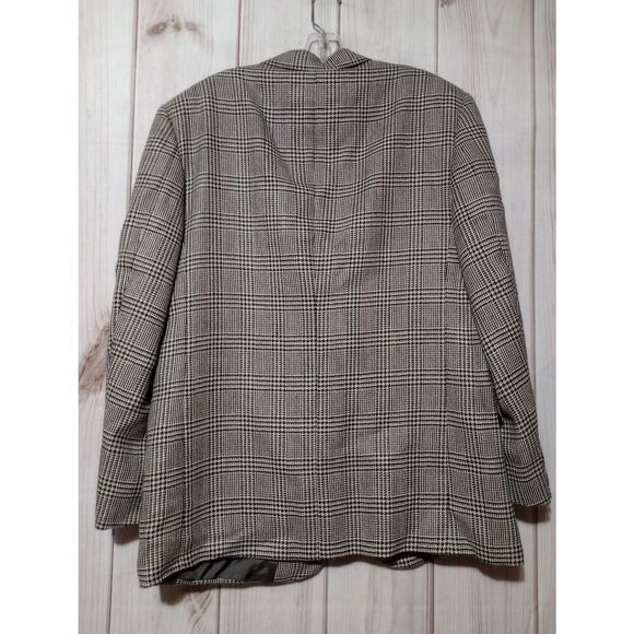 Vito Rufolo Blazer Men's 44 Black White Houndstooth 100% Alpaca Grandpacore Corp - Picture 2 of 8